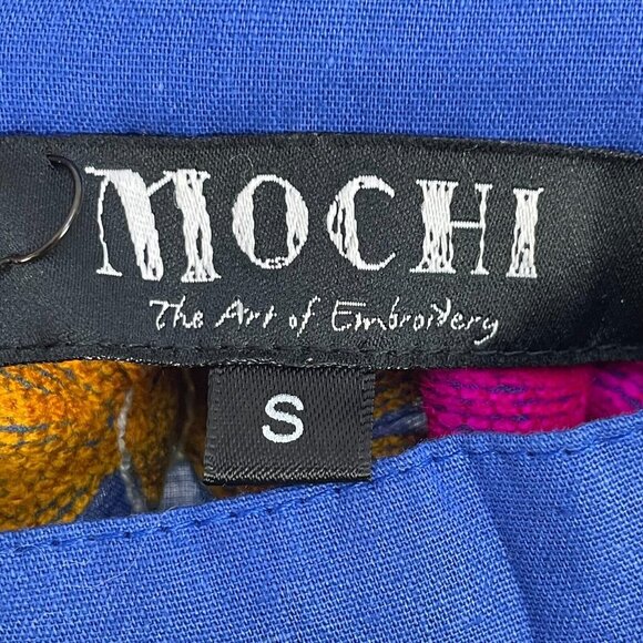 NWT All Things Mochi Womens Small Floral Embroidered Mini Skirt 100% Cotton - Picture 8 of 10